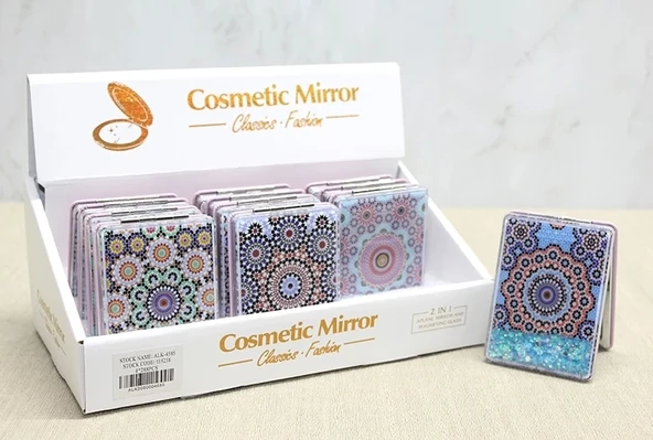 Mandala Desenli Hareketli Sulu El Aynası Alk4585 ürün görseli