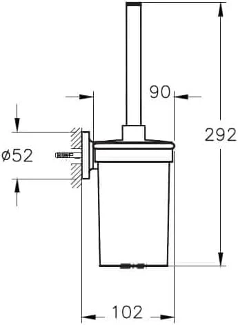 VitrA Ilia Tuvalet Fırçalığı A44201 - 2