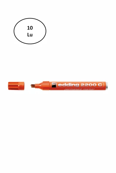 Permanent Markör Kırmızı E-2200 10'lu ürün görseli 1