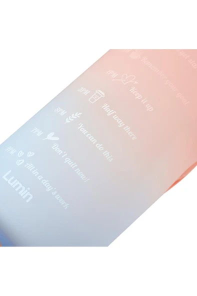 Lumin Flask Su Matarası 1,5 lt Motivasyon Matarası Bpa Free Su Şişesi Suluk Water Bottle - Resim 8