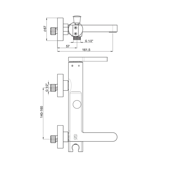 Gpd Gildo Banyo Bataryası MBB165 Siyah - 2