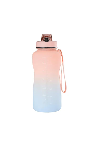 Lumin Flask Su Matarası 1,5 lt Motivasyon Matarası Bpa Free Su Şişesi Suluk Water Bottle - Resim 2