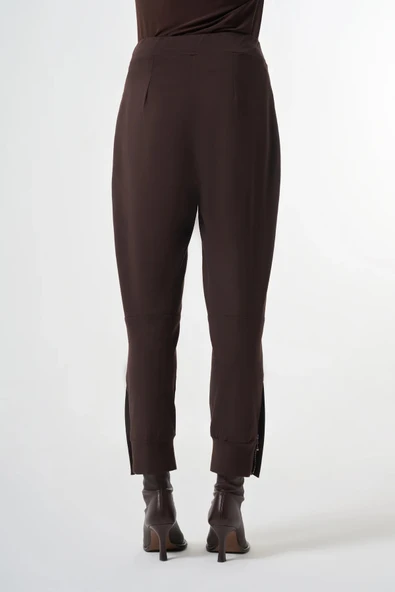Misswhence Fermuar Detaylı Pantolon 38102 kahverengi ürün görseli 1