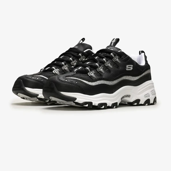 Skechers D'lites Black Silver - 3