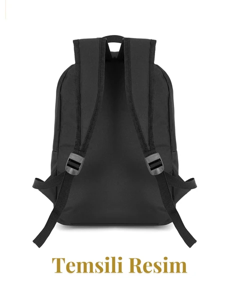 Elegance Unisex Geniş Hacimli Çok Gözlü Su Geçirmez Lise Ortaokul İlkokul Okul Çantası Mor - 4