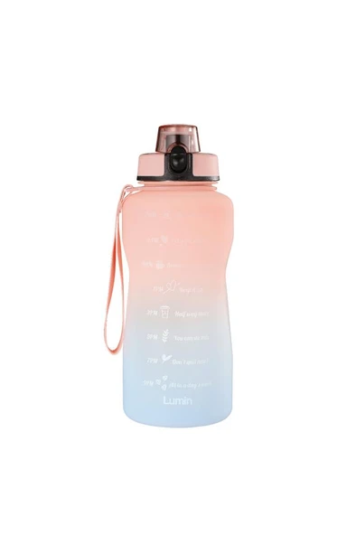 Lumin Flask Su Matarası 1,5 lt Motivasyon Matarası Bpa Free Su Şişesi Suluk Water Bottle ürün görseli