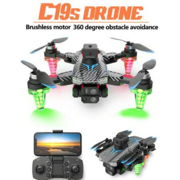 Ozmik C19S Drone 360 derece engel kaçınma karbon fiber drone Wifili 1080p çözünürlüklü - Resim 2