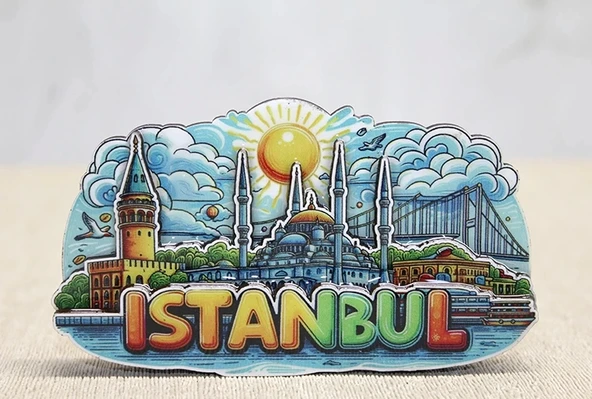 Ahşap İstanbul Temalı Magnet Alk4601 - 1