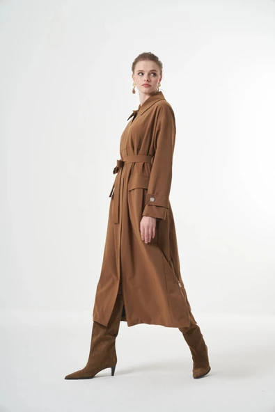 Misswhence Trençkot w pardesu 38500 camal - Resim 3