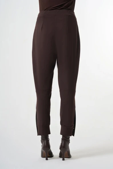 Misswhence Fermuar Detaylı Pantolon 38102 kahverengi - Resim 4