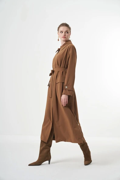 Misswhence Trençkot w pardesu 38500 camal - Resim 2