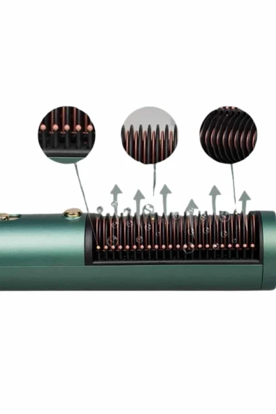 Saç Düzleştirici Fön Makinesi Saç Fırçası Profesyonel Üflemeli - 4