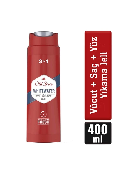 Old Spice Whitewater Duş Jeli Ve Şampuan Vücut-Saç-Yüz 3&1 400 ml - 6