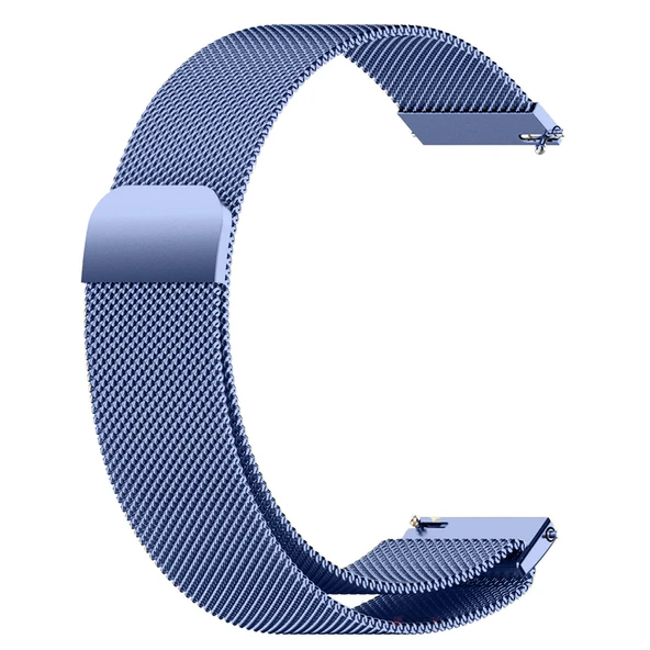 Huawei Watch GT4 41mm Uyumlu Manyetik Milanese Loop Metal Kordon   Lacivert - Resim 5