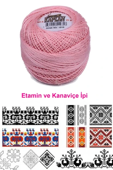 Kaplan Etamin Ve Kanaviçe İpi 8 No Kod/Renk: 1016 - Royaleks - 2
