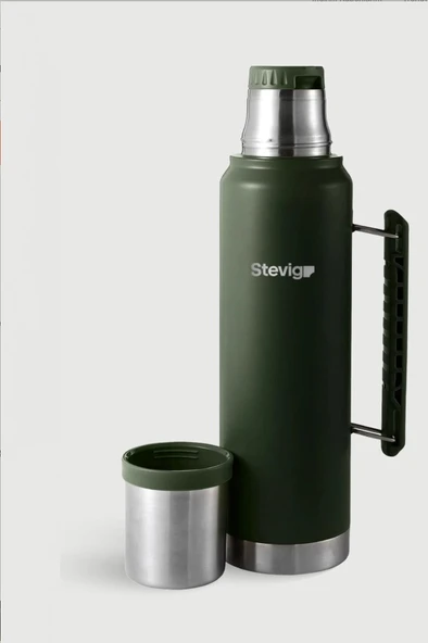 Stevig ST-254 1 Camper Klasik Kulplu Sızdırmaz Çelik Termos 1.2LT - 4