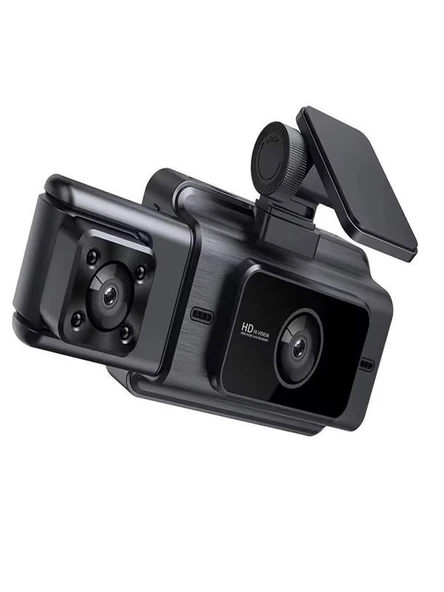Şarjlı Wi-Fi Döngü kayıt Ekranlı DVR Araç İçi Güvenlik Araba Kamerası 1080P Full HD Geniş Açı - 5