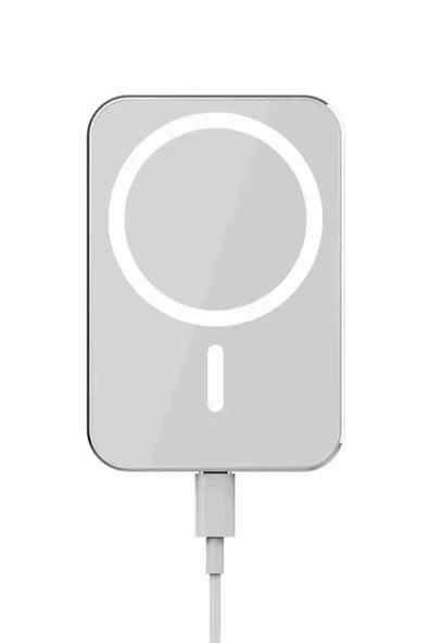 İOS Uyumlu Magsafe Kablosuz 15w Şarj Powerbank Magesafe - Resim 4
