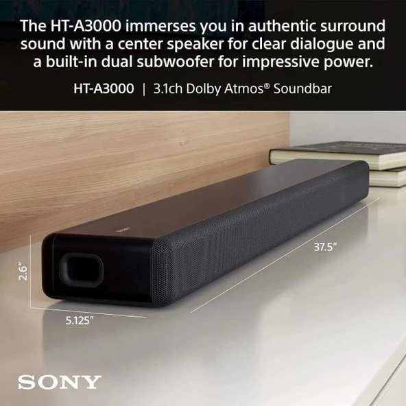 Sony HT-A3000 3.1 Kanal Dolby Atmos Surround Ses Çubuğu - 4