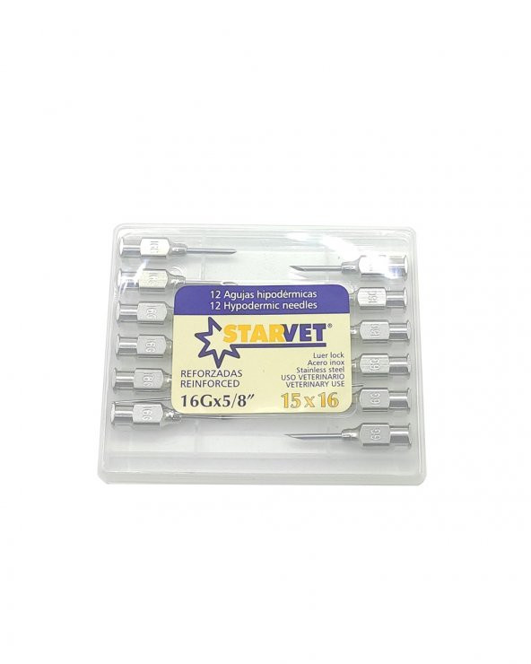 Enjektör İğnesi 15 x 16 ( 12 Ad )