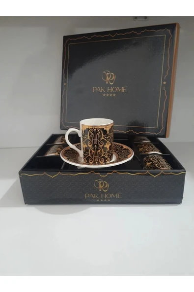 Porselen 6 Lı Lüks Kahve Fincan Takımı Royaleks-PAK-2206 ürün görseli 1