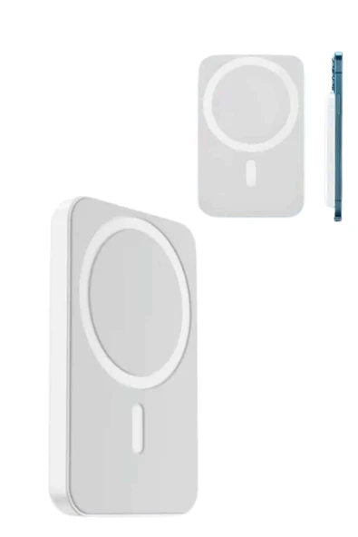 Magsafe Battery Pack Powerbank Kablosuz Şarj 5.000 mah - Resim 3