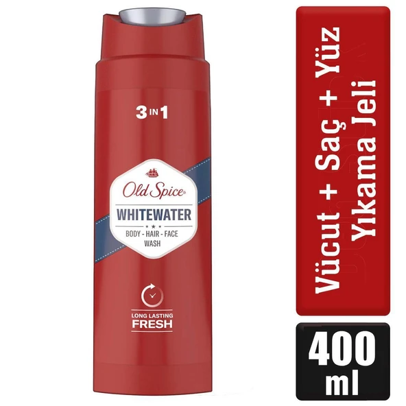 Old Spice Whitewater Duş Jeli Ve Şampuan Vücut-Saç-Yüz 3&1 400 ml - 7