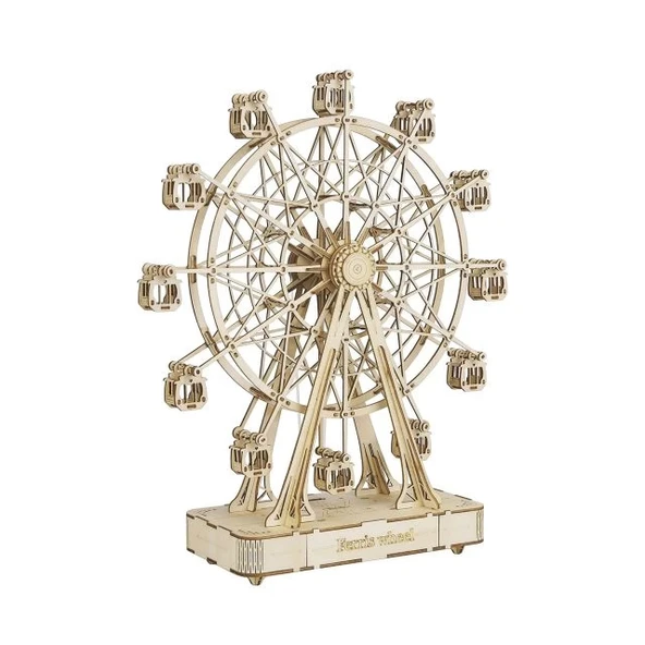 Rolife 3D Ahşap Yapboz Mekanik DIY El Sanatları Setleri - Dönme Dolap