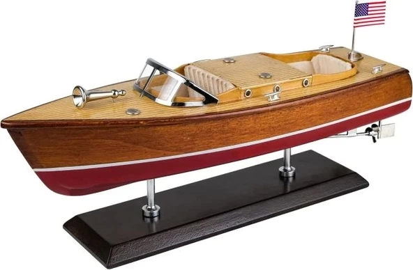 SAILINGSTORY Ahşap Tekne Riva Aquarama Sürat Teknesi 1/20 Ölçekli