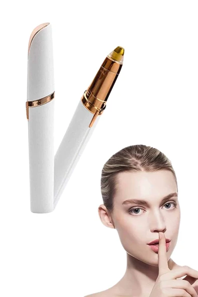 Kaş Bıyık Tüy Epilasyon Aleti Pilli Yüz Kaş Epilatör Kıl Tüy Alma Epilasyon - Resim 5