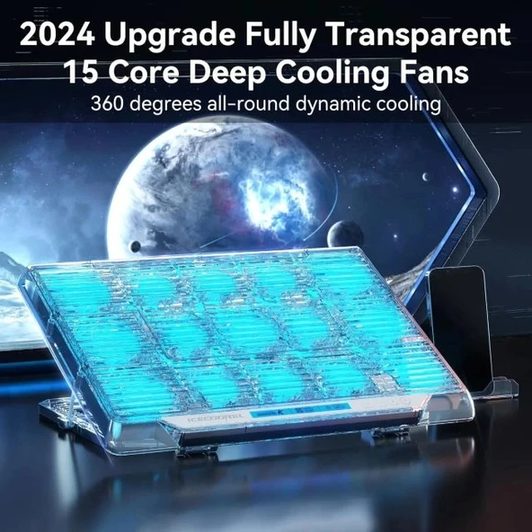 ICE COOREL Dizüstü Bilgisayar Soğutma Pedi - 38-43.9 cm - 2