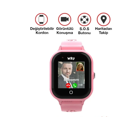 Milky Watch Pro 4G LTE Çocuk Akıllı Saati, 2MP Kamera, GPS Takibi, Koldan Çıkarma Sensörü, Suya Dayanıklı, SOS Butonu, Görüntülü Arama - 4