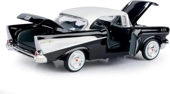 Motormax 1955 Chevy Bel Air Model Araba (1:24) - 3
