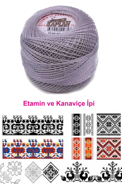 Kaplan Etamin Ve Kanaviçe İpi 8 No Kod/Renk: 316 - Royaleks - 2