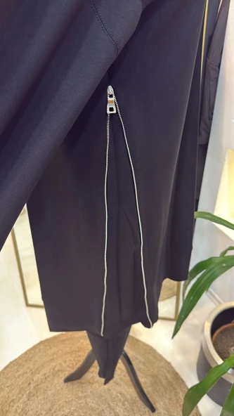 Misswhence Fermuar Detaylı Tunik  38020 SİYAH - 6