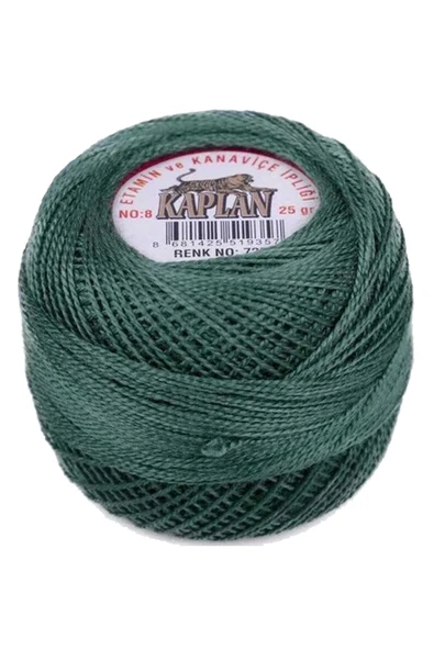 3 Adet Kaplan Etamin Ve Kanaviçe İpi 8 No Kod/Renk: 726 - PUDRA - 918 - Ryl - Resim 2