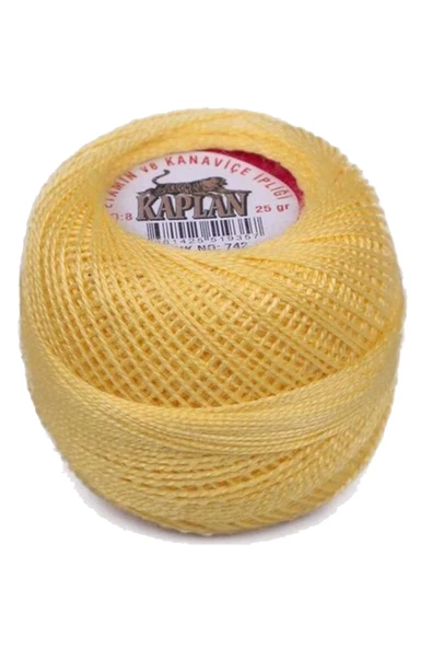 3 Adet Kaplan Etamin Ve Kanaviçe İpi 8 No Kod/Renk: 742 - 666 - 550 - Ryl - Resim 2