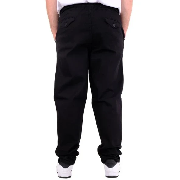 Büyük Beden Erkek Gabardin Düz Paça Jogger EVEREST 21929C Siyah - 4