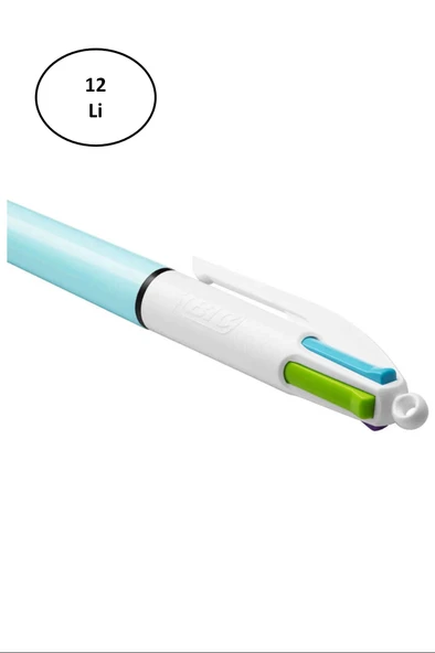 Bic Tükenmez Kalem Fun Mekanizmalı 4 Renk 12'li - 2
