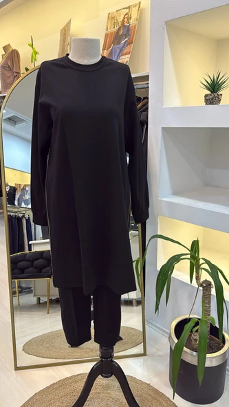Misswhence Fermuar Detaylı Tunik  38020 SİYAH - 1