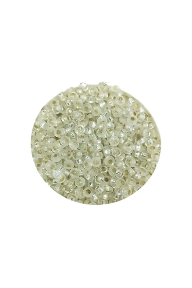 Dökme Cam Kum Boncuk (11/0) 2 mm - 20 Gram -  Şeffaf - BNC034 - 2