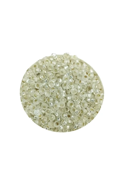 Dökme Cam Kum Boncuk (11/0) 2 mm - 60 Gram -  Şeffaf - BNC069 - 2