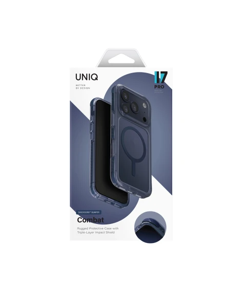 İphone 17 Pro Kılıf Combat Serisi Üç Katmanlı ShockSorb Magsafe Özellikli (MagClick™) Koruyucu Kapak - Resim 6