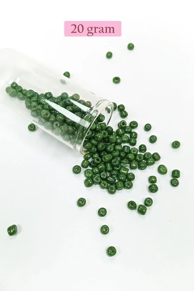 Dökme Cam Kum Boncuk Büyük Boy (6/0) 4 mm - 4 Renk - Toplam 80 Gram - BNC408 - Resim 3