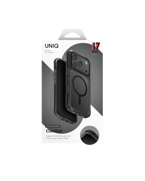 İphone 17 Pro Kılıf Combat Serisi Üç Katmanlı ShockSorb Magsafe Özellikli (MagClick™) Koruyucu Kapak - Resim 12