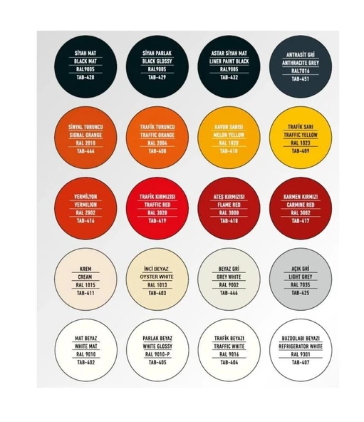 Akrilik Sprey Boya 400 ML TAB (419) TAB(423) - 2