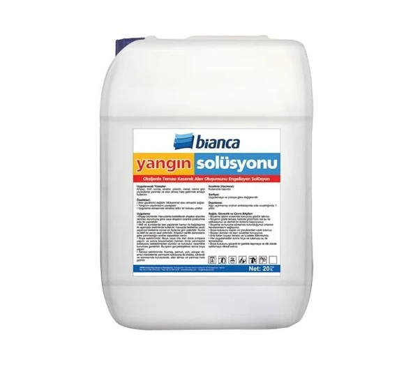 Bianca Anti Fire Solüsyon Yangın Solüsyonu 20 Lt Şeffaf - 1