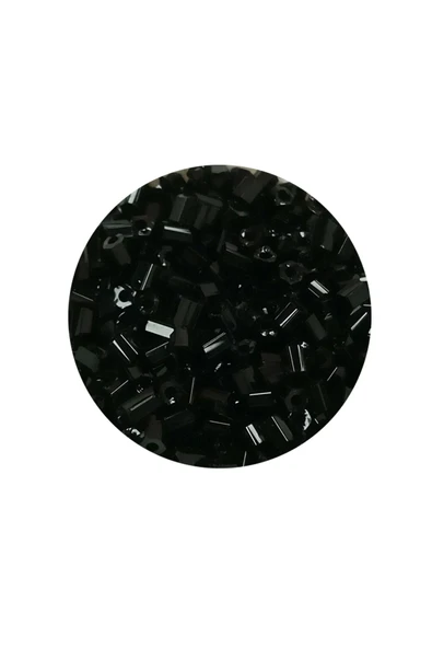 Kesme Cam Boncuk 2mm - 20 Gram - Siyah -BNC312 - Resim 2