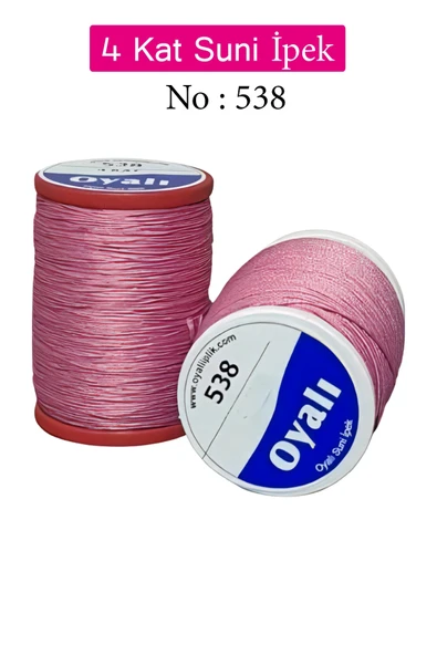 Oyalı 4 Kat Suni İpek İplik İğne Oyası Boncuk İpi Tığ Oyası No:538 ürün görseli 1