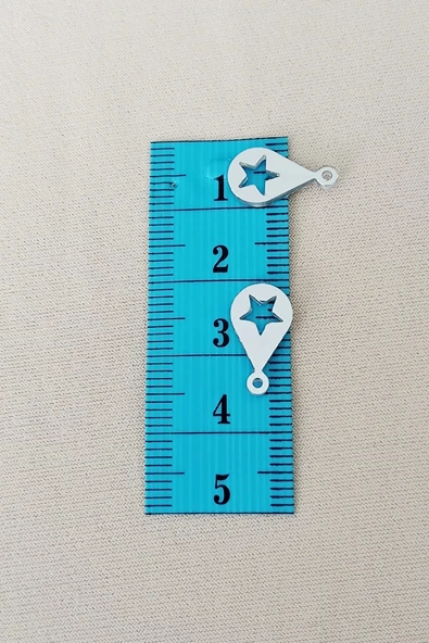 Oya Abiye Bileklik Kolye Pleksi Metalik Plastik Pul Gümüş Renk 24 gram 195 adet - BNC581 - 2